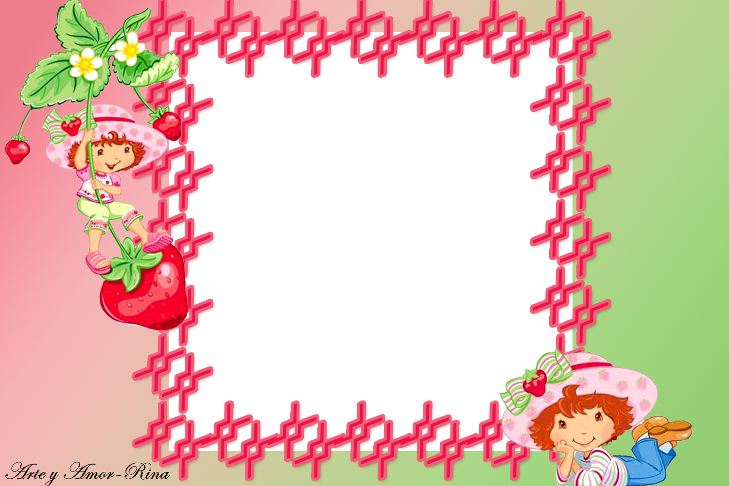 Arte Amor Tres Marcos Nuevos Rosita Fresita - Strawberry Shortcake (1500x1000)