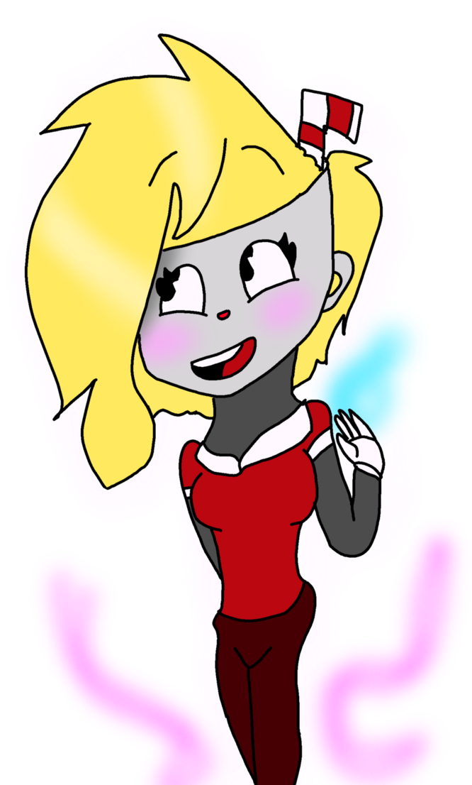 Female Cuphead By Lovie5678 - Digital Art (698x1144)