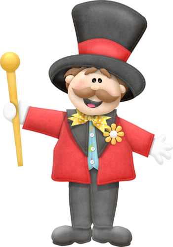 Circus Ringmaster Clipart (350x500)