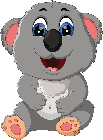 Koala Baby Bear Cartoon Clipart - Illustration (500x500)