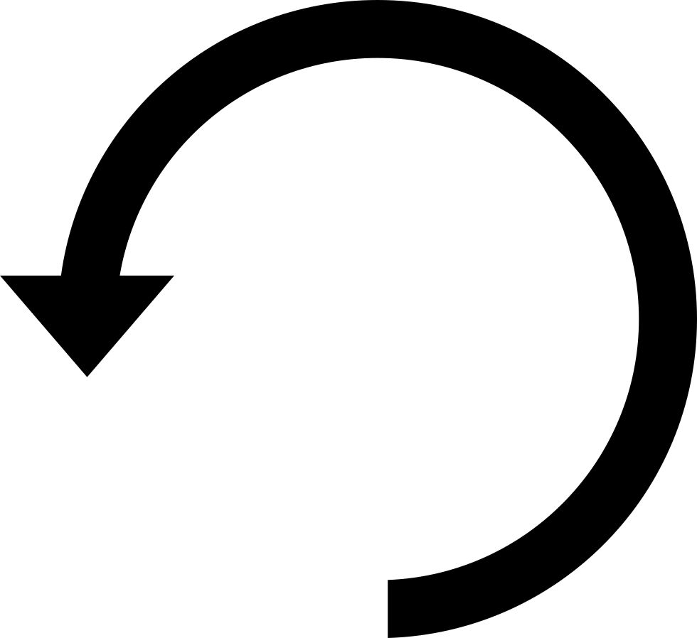 Counterclockwise Rotating Circular Arrow Symbol Comments - Circle Arrow No Background (980x898)