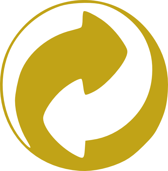 Gold Circular Arrows 2 Clip Art At Clker - Reuse Symbol (588x599)