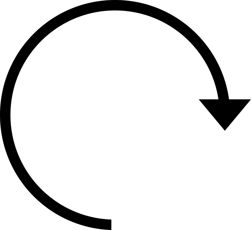 Clockwise Circular Arrow Comments - Circular Arrow Svg (980x898)