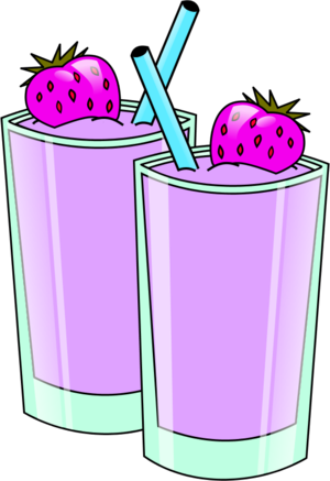Strawberry Smoothie Vector Clip Art Fqlz36 Clipart - Shake Clipart (300x437)