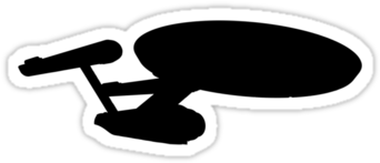 Star Trek Enterprise Black Sillohette Images - Surfing (375x360)