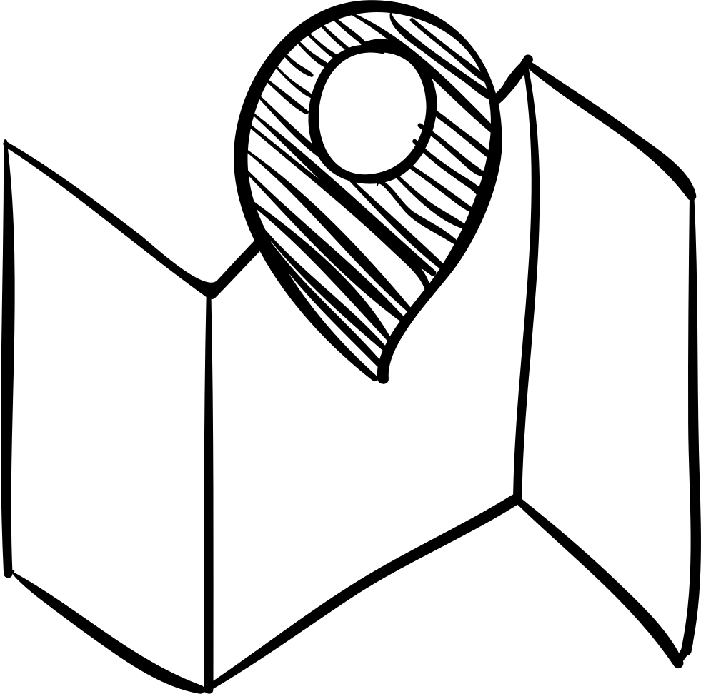 Png File - Google Map Sketch Icon (981x972)
