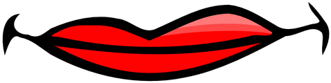 Lips Clipart Men's Lip - Lips Cartoon Png (500x500)
