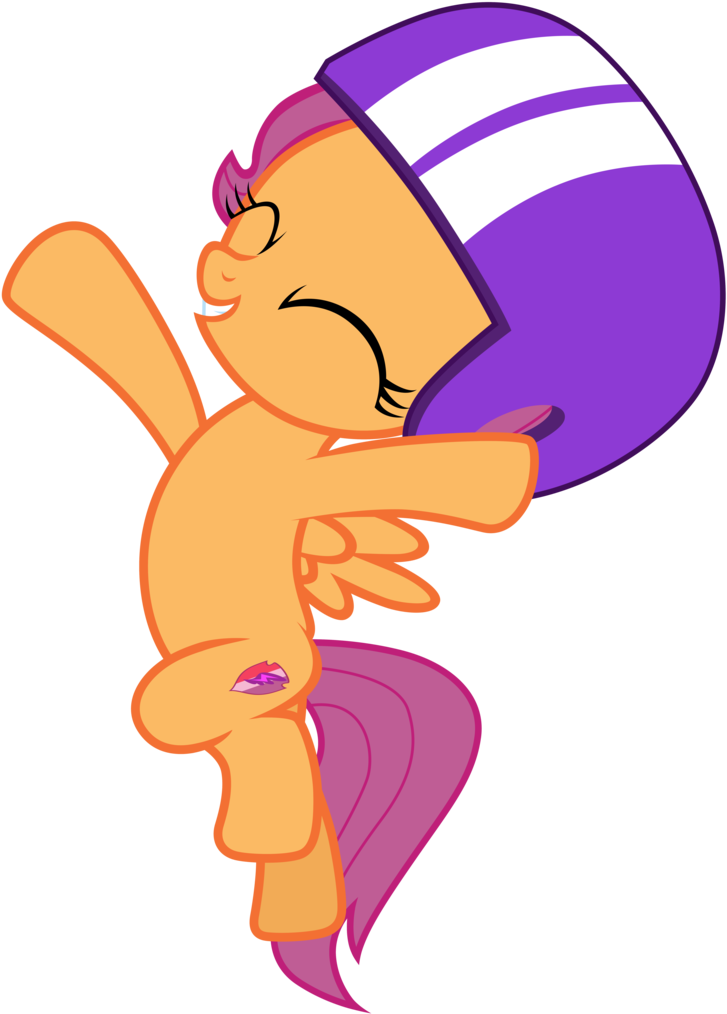 Scootaloo Jumping High Into The Air By Tardifice - Cutie Mark Crusaders (752x1063)