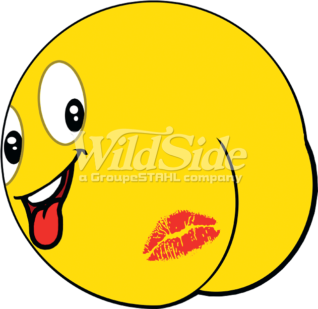 Emoji Butt Kiss - Kiss My Ass Emoji (675x675)