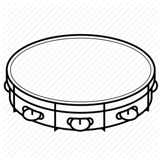 Instrument Clipart Tambourine - Tambourine Instrument (512x512)