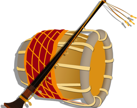 Instrument Clipart Nadaswaram - Nadaswaram And Thavil (500x380)