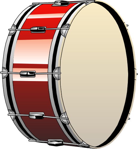 Free To Use Public Domain Drums Clip Art - Bass Drum Musical Instrument (462x500)
