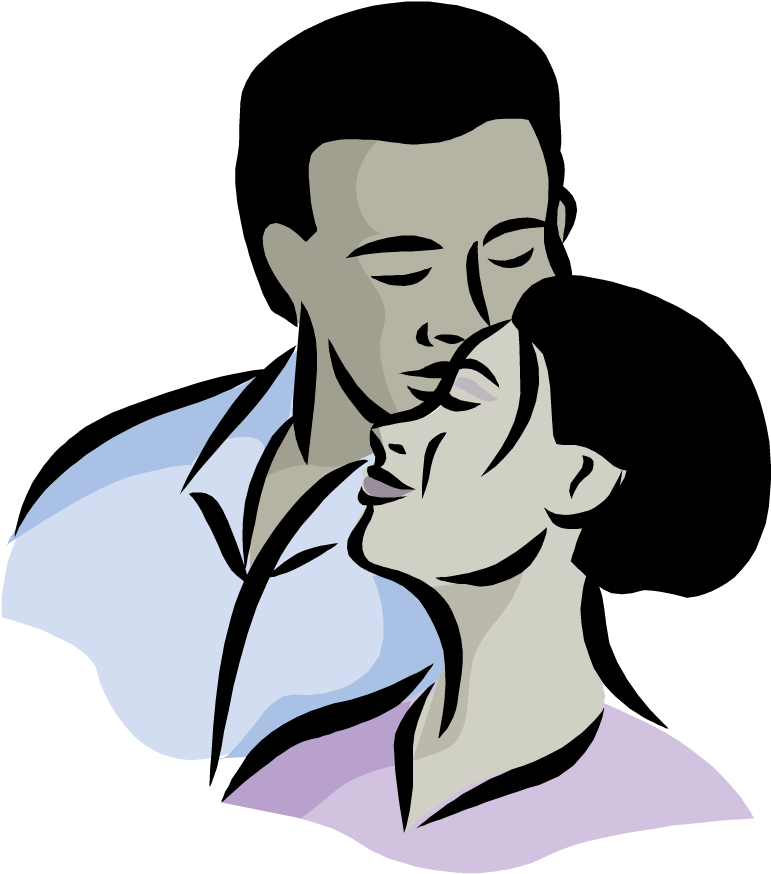 Woman Kiss Clip Art - Wife (1001x1001)