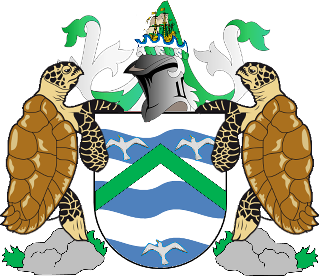 Ascension Island Coat Of Arms - St Chad's College, Durham (1031x903)