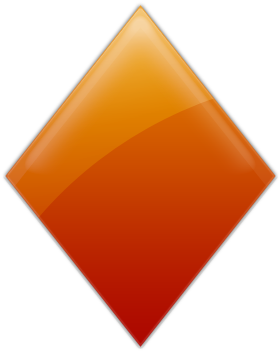 Pin Diamond Shape Clipart - Triangle (420x420)