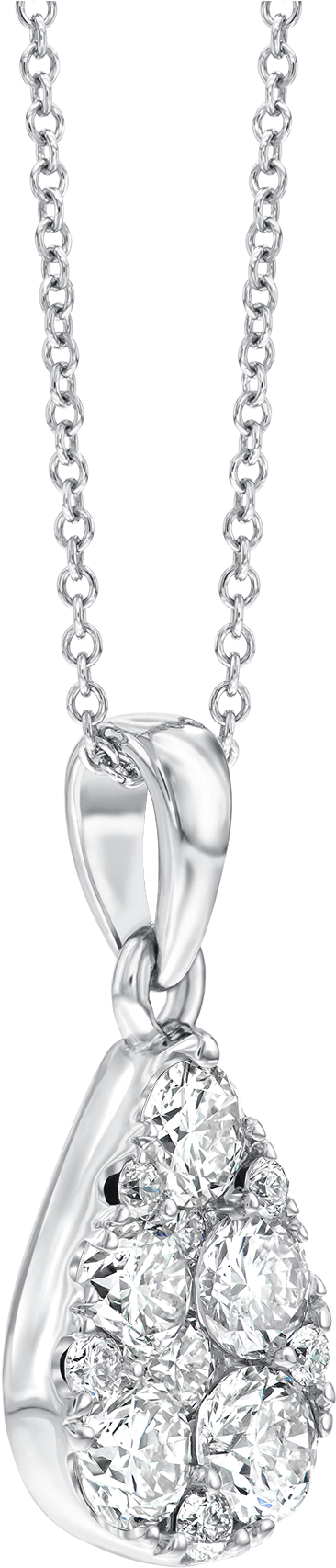 Drawn Diamonds Diamond Necklace - Fabrijoyas Warehouse No. 2 (2000x2000)
