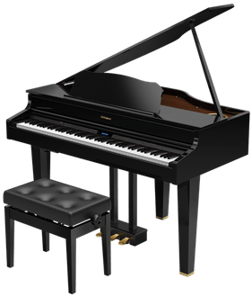 Roland Gp607 Digital Piano - Roland Gp607 Digital Grand Piano, Polished Ebony (400x400)