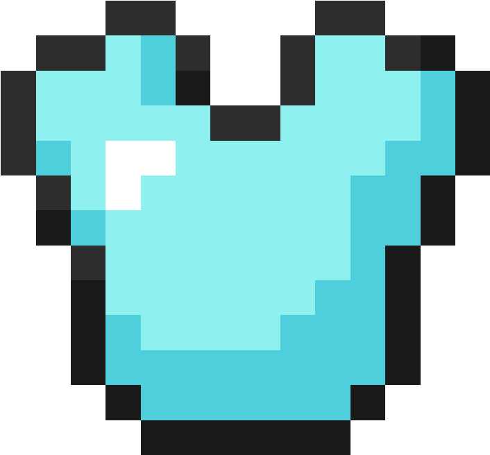 Minecraft Diamond Chest Plate Clipart - 20 X 20 Pixels (807x806)
