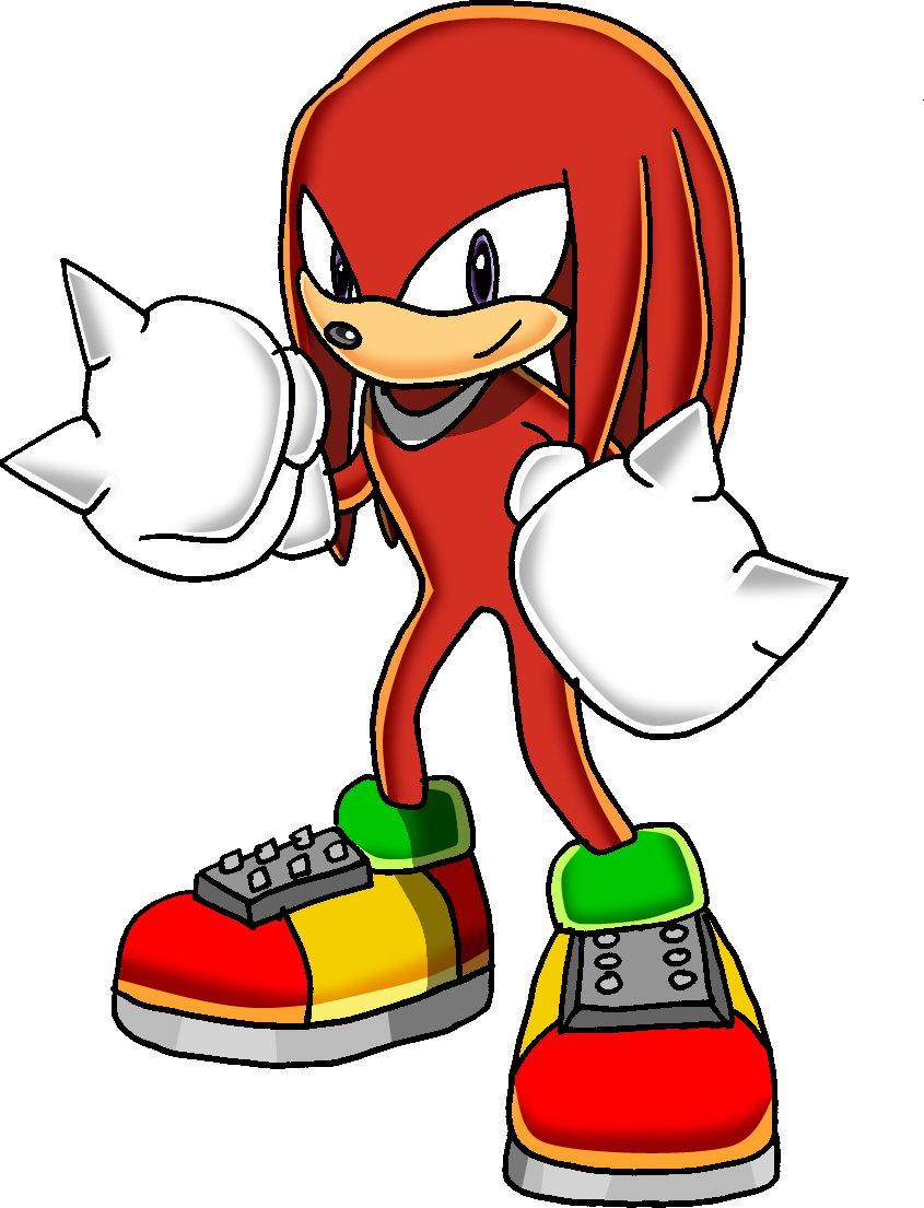 Echidna Clipart Transparent - Knuckles The Hedgehog Drawings (845x1105)