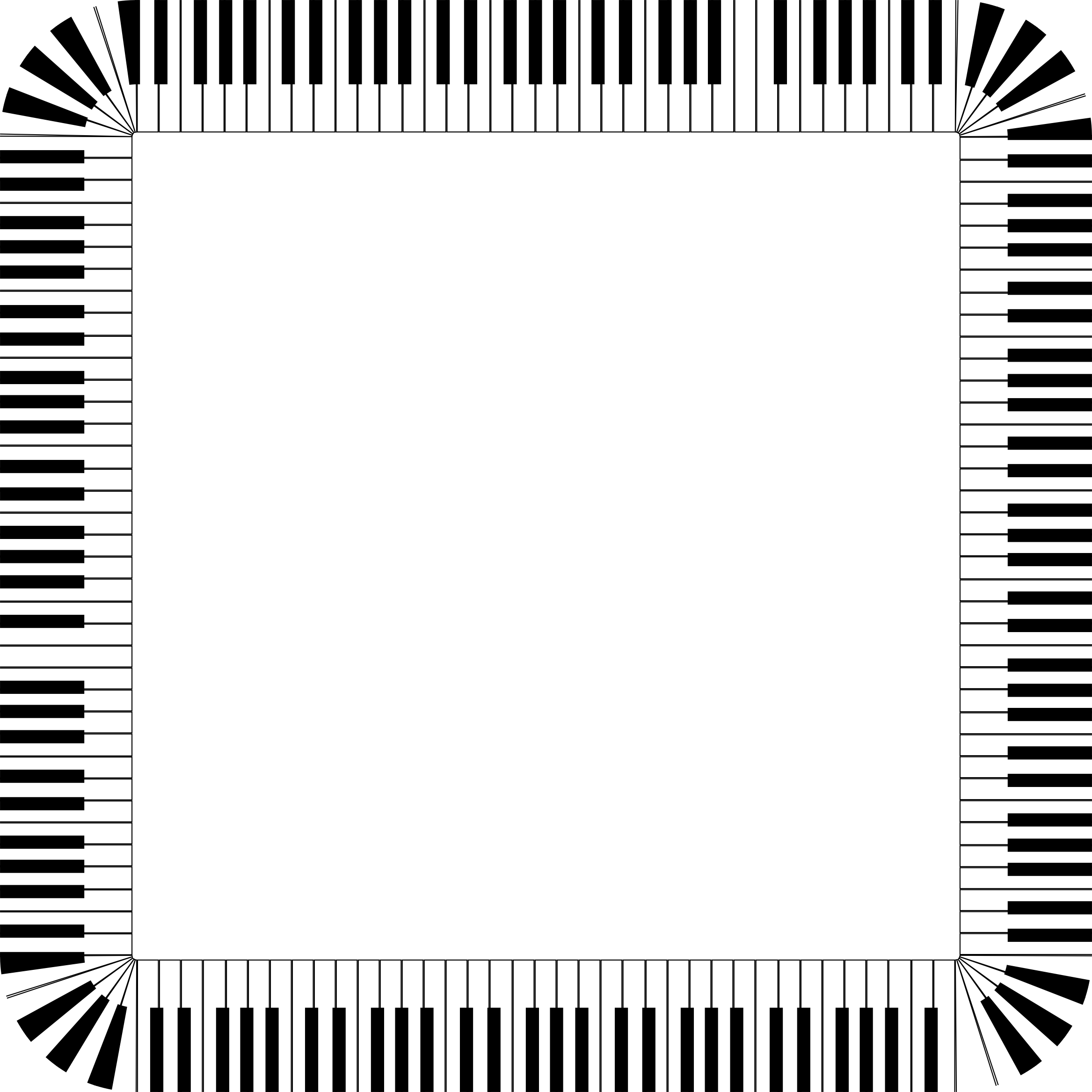 Big Image - Piano Keys Clip Art (2334x2334)