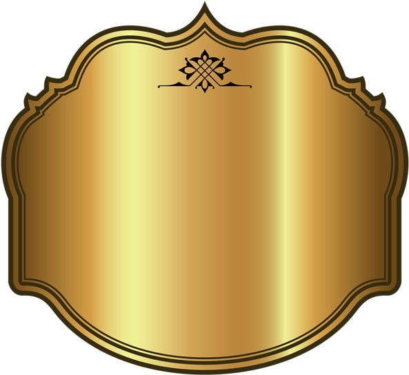 28 Collection Of Luxury Clipart - Gold Label Png (850x781)