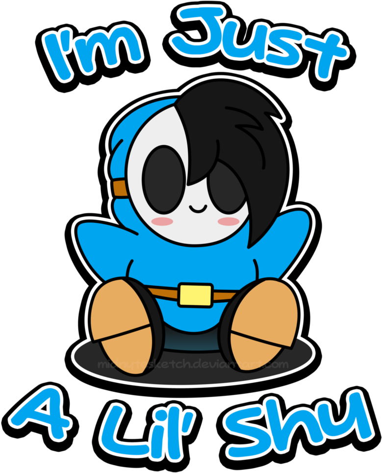 Just A Lil' Shy By Midnytesketch - Lil Shy (804x993)
