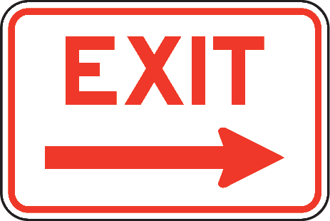 Exit Png - Enter Sign With Arrow (463x310)