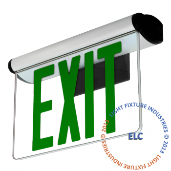 Edge Lit Exit Sign - Wall Mount Edge Lit Exit (350x350)