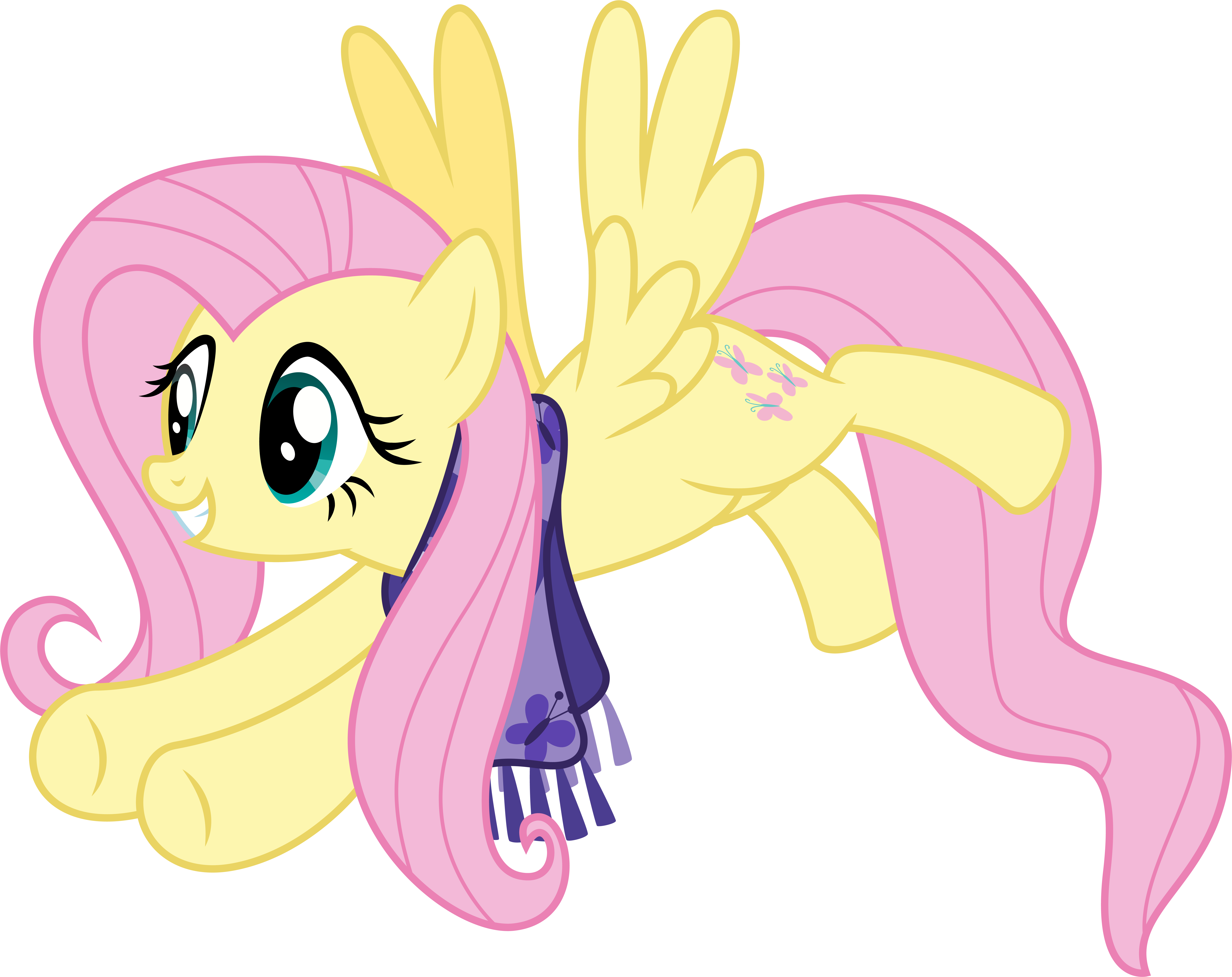 Follow The Shy By Caliazian - Fluttershy (7600x6025)