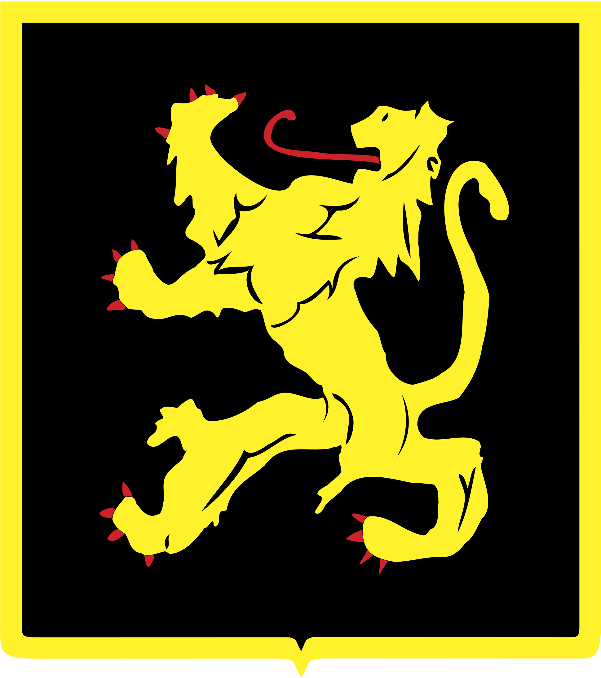 Belgian Lion 01 Logo Png Transparent - Belgian Lion Vector (2400x2400)