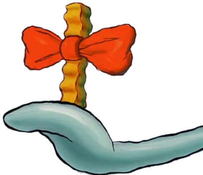 Spongebob, French Fries, And Funny Image - Bow Tie French Fries (500x379)