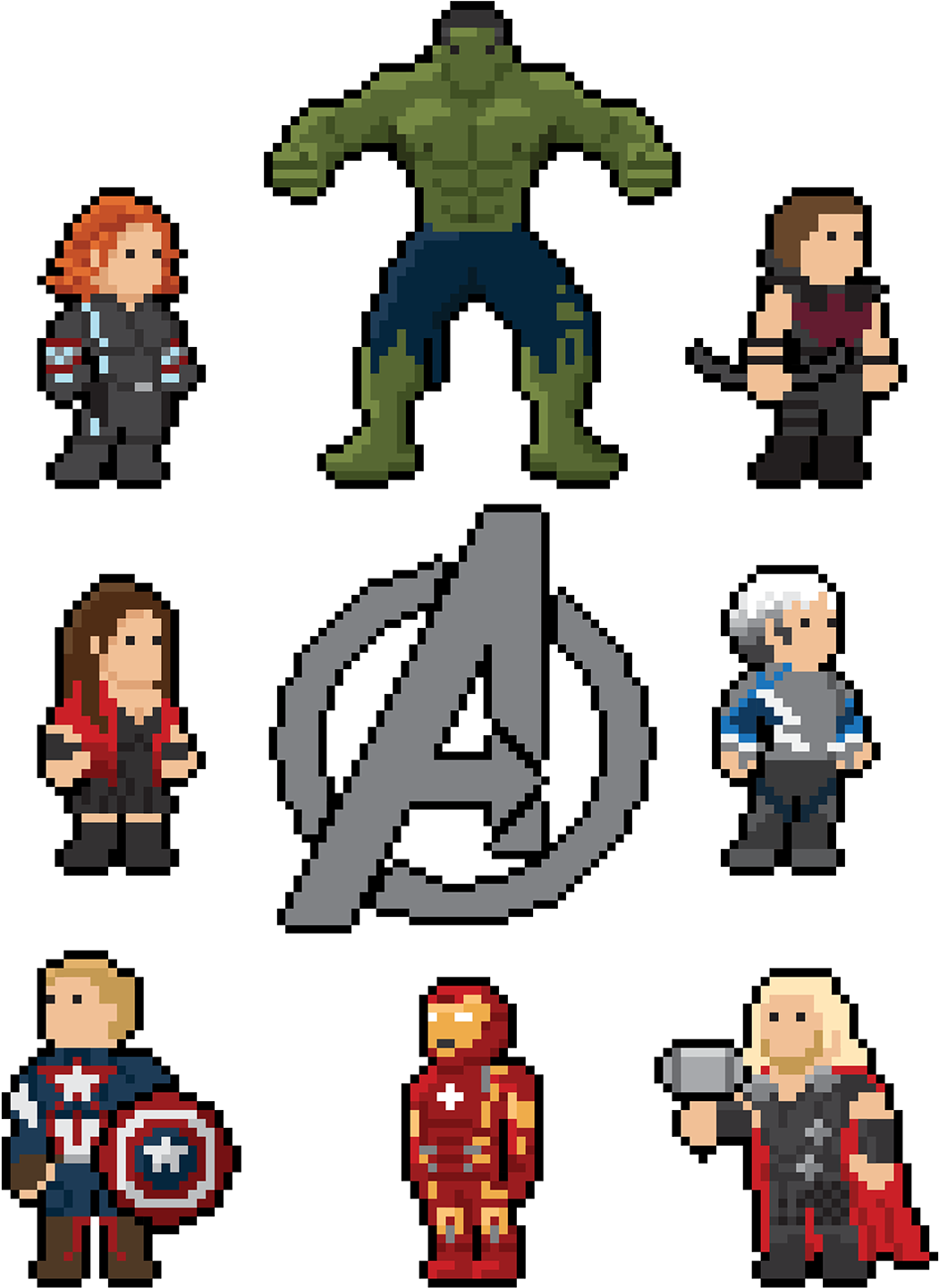 Pixel Art Marvel (1200x1569)