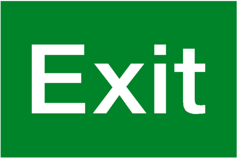 Exit Sticker - Safety-label - Co - Uk - Braille Signs - Fire Exit (600x600)