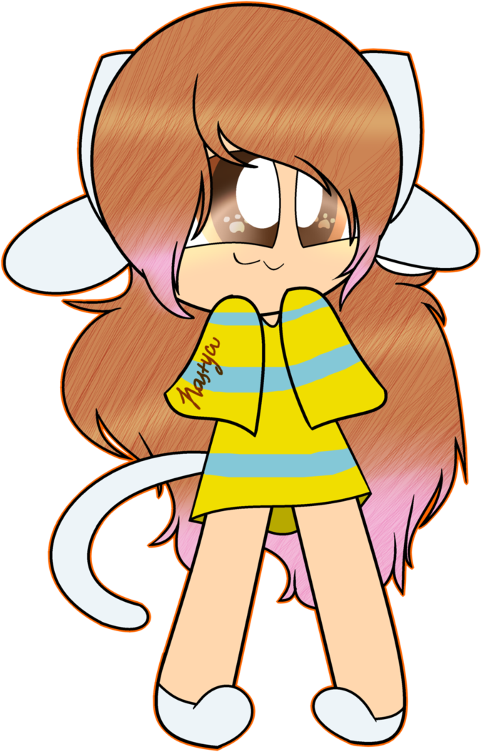 Mariana Shy As Temmie By Xxcloud-butterflyxx - Cartoon (741x1079)