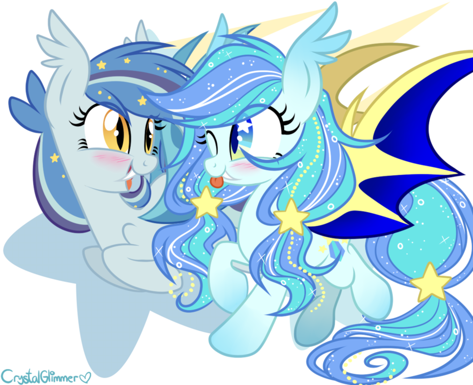 Star Struck And Star Shy By Dreamyeevee - Digital Art (979x816)
