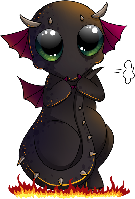 Shy Dragon By Droganaida - Shy Dragon (700x800)