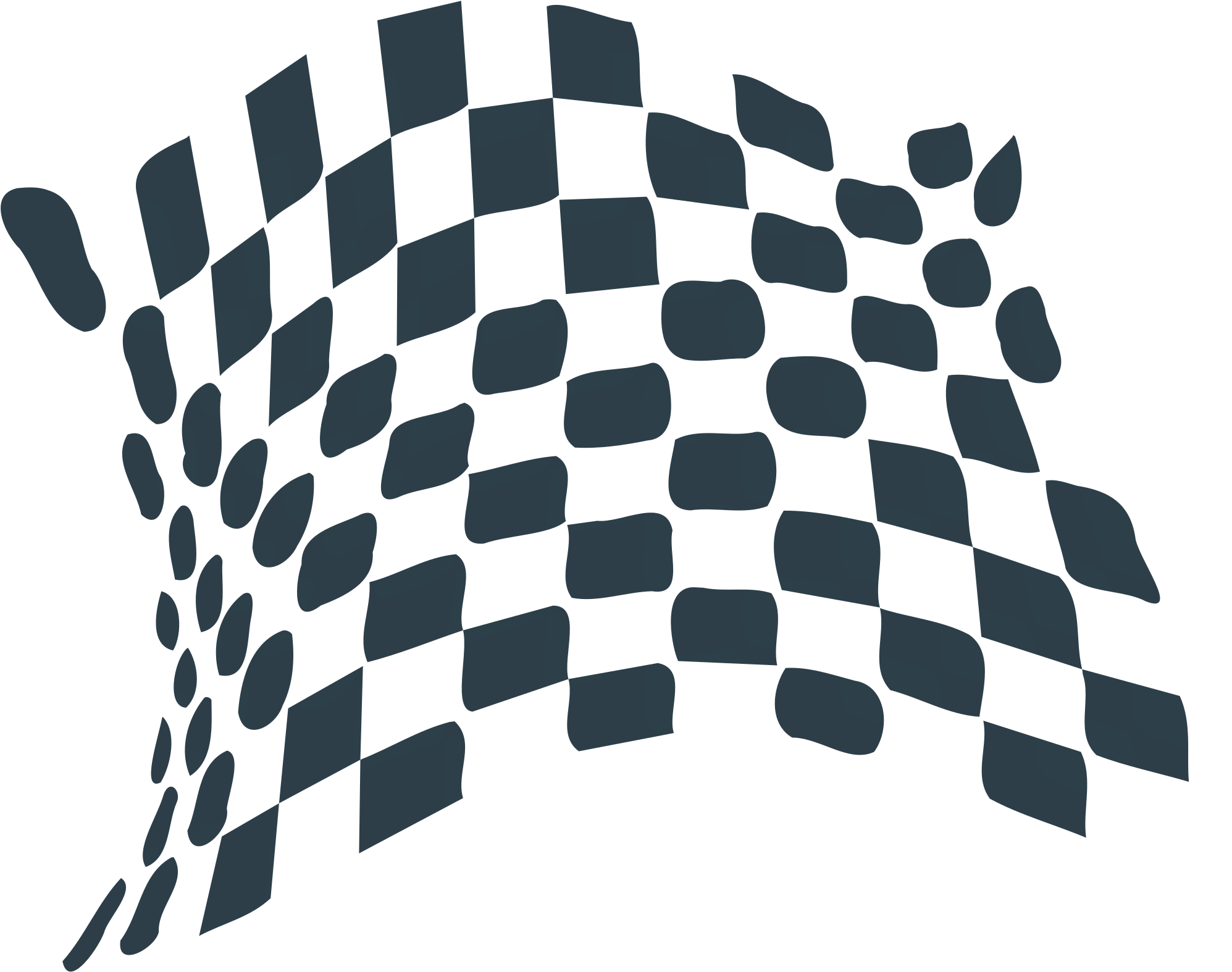 Chequered Flag Abstract Icon Clipart - Front Badge Megane 3 (2400x2400)