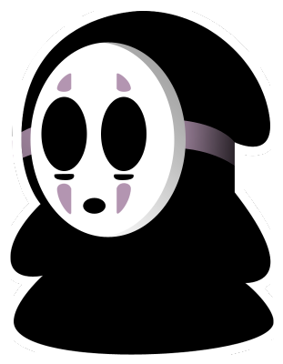 Shy Ghost - Illustration (500x500)