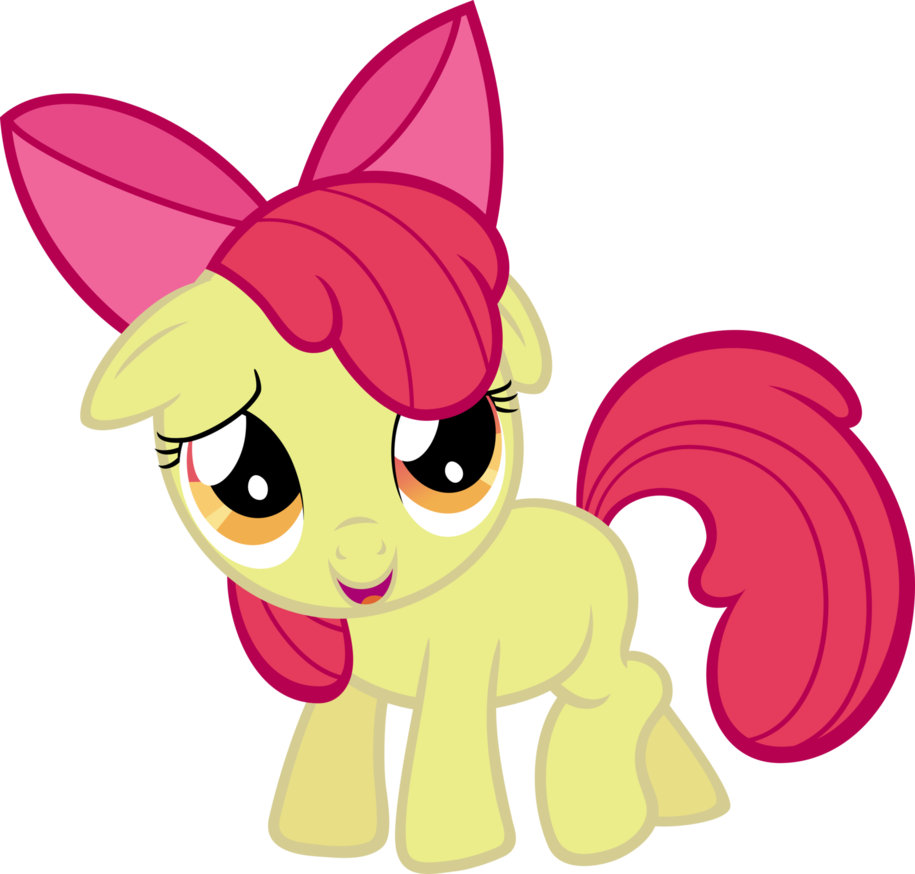 Shy Applebloom By Moongazeponies - Applebloom Cute Face (915x874)