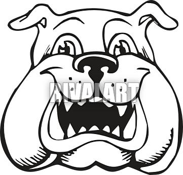 Sad Clipart Bulldog - Bulldog Coloring Pages (361x346)