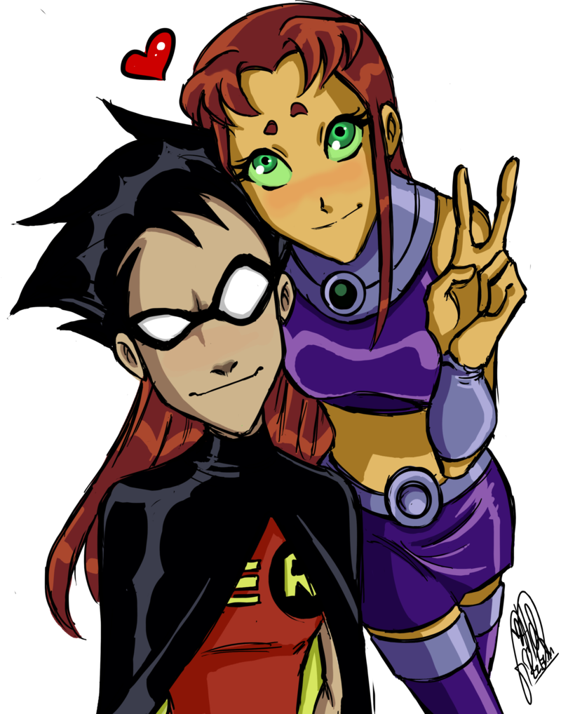 Teen Titans On Pinterest Beast Boy Teen Titans Go And - Robin Y Starfire (800x1018)