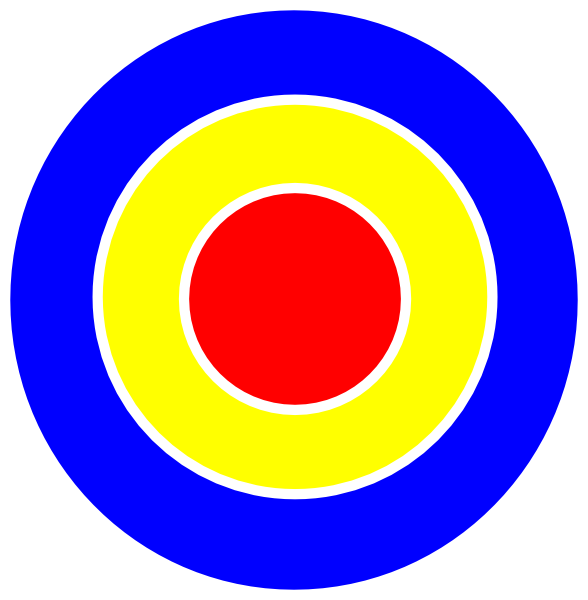3 Ring Bulls Eye Svg Clip Arts 588 X 600 Px - Bulls Eye Clip Art (588x600)