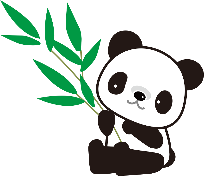Giant Panda Bamboo Drawing - Dibujos Animados Para Colorear De Pandas (1000x1000)