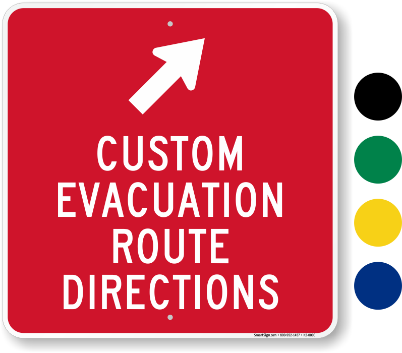 Custom Directional Evacuation Sign - Customer Parking Only Violators Will Be Towed Symbol (800x800)