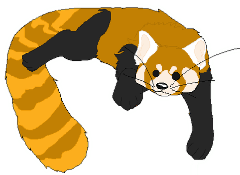 Red Panda Clipart Pixel - Pixel (555x350)