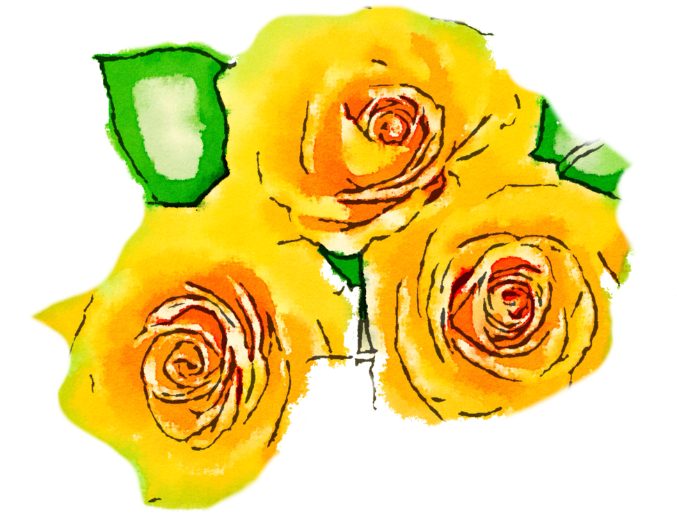 Free Yellow Flowers Png Usefreely Watercolor By Anjelakbm - Yellow Flower Png Watercolor (1024x768)