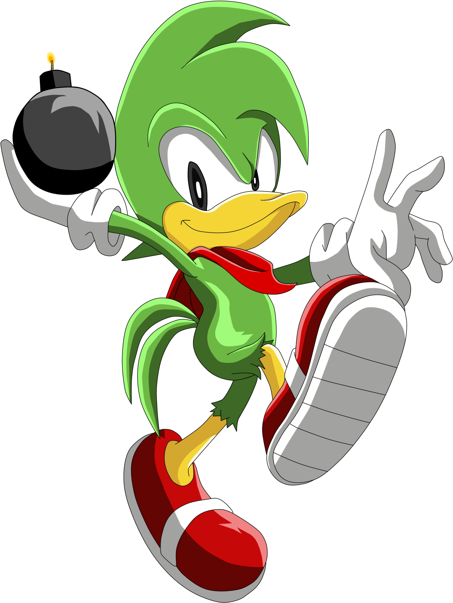 Bean The Dynamite By Krizeii - Sonic The Hedgehog (1600x2105)