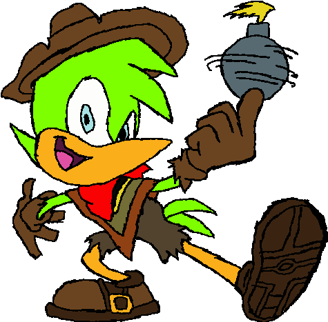 Bean The Dynamite Redesigned By Xaviorthelycan - Cartoon (600x486)