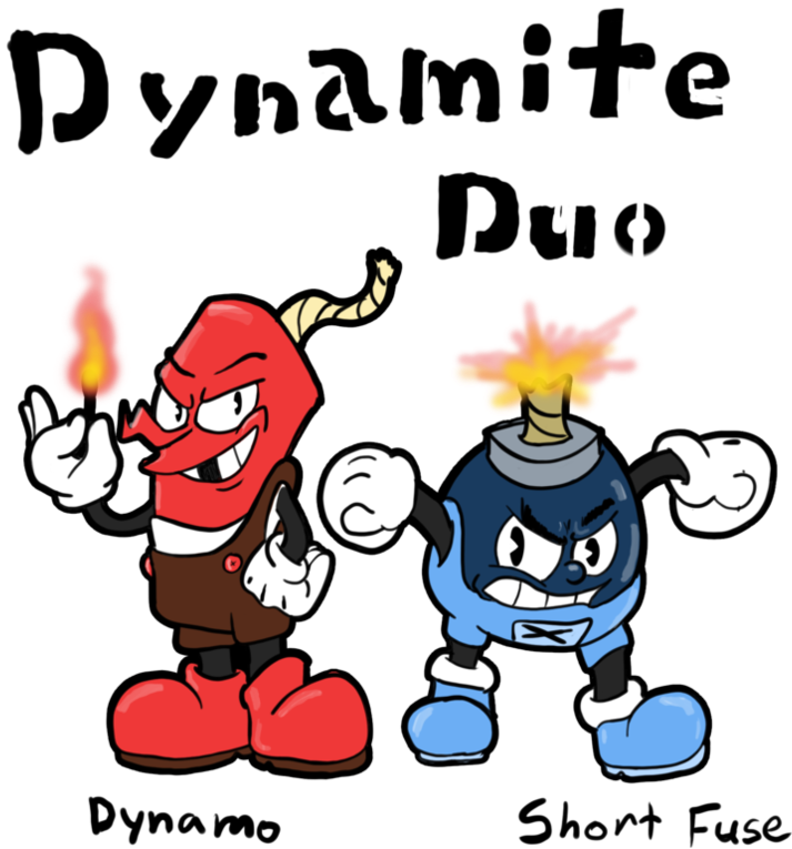 The Dynamite Duo - Cuphead Fan Made Characters (894x894)