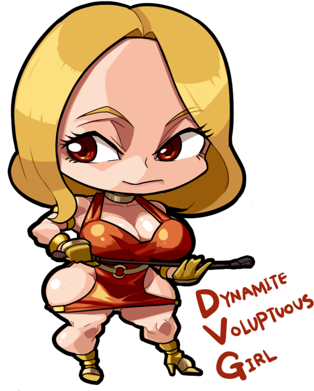 Dynamite Voluptuous Girl By Iggler - Girl (894x894)